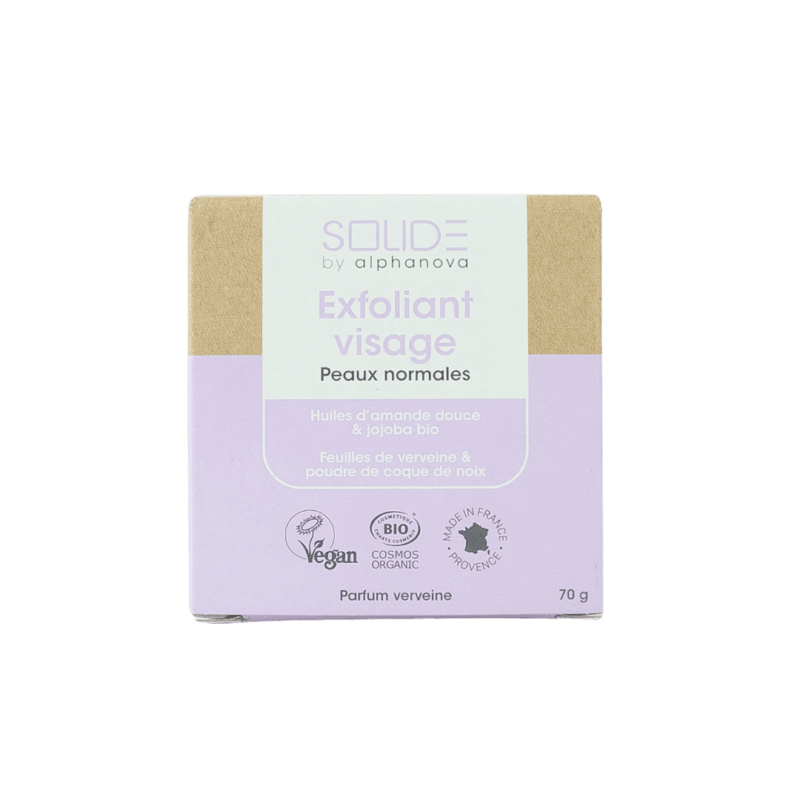 exfoliante facial sólido