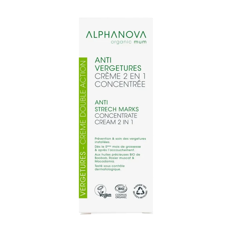 crema anti estrías ecológica alphanova