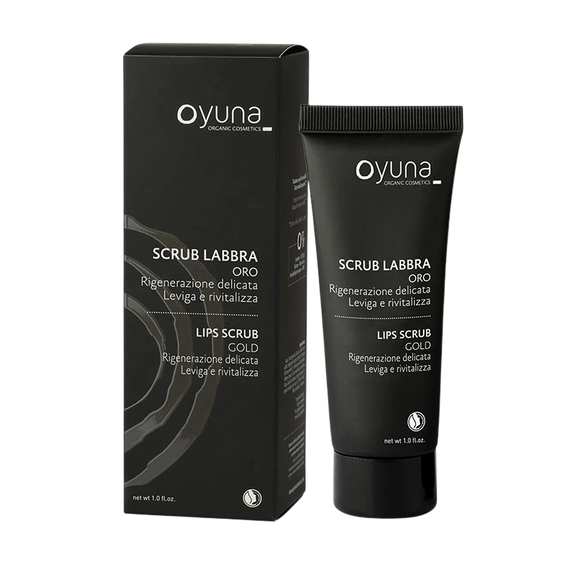 Exfoliante de labios partículas de oro Oyuna