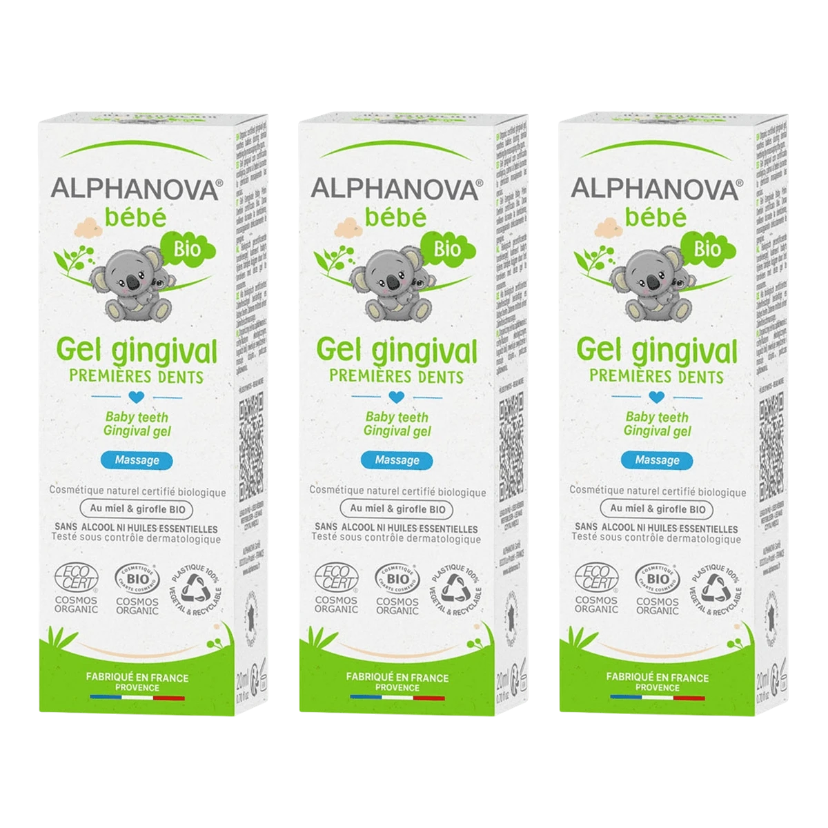 Pack Gel Encías Bebé 3 Unidades